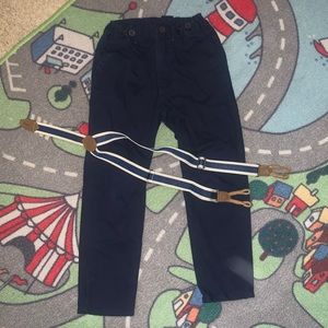 suspender dress pants.